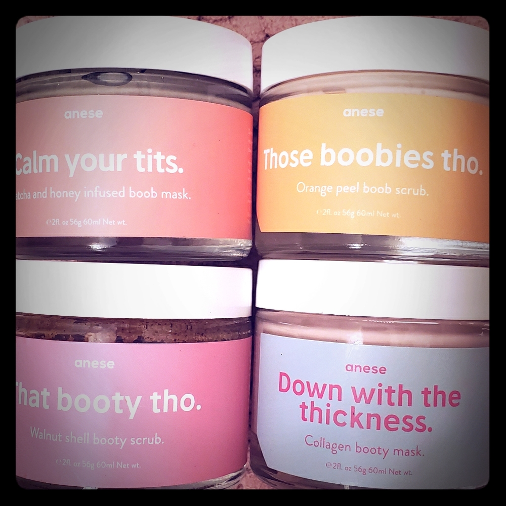 SOLD Anese Boobie scrub and cream set only
